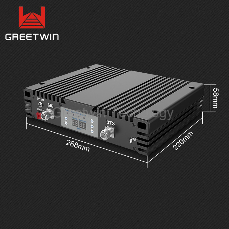 aumentador de presión duales GSM900 WCDMA2100 de la señal del teléfono celular de la banda 23dBm para Ministerio del Interior
